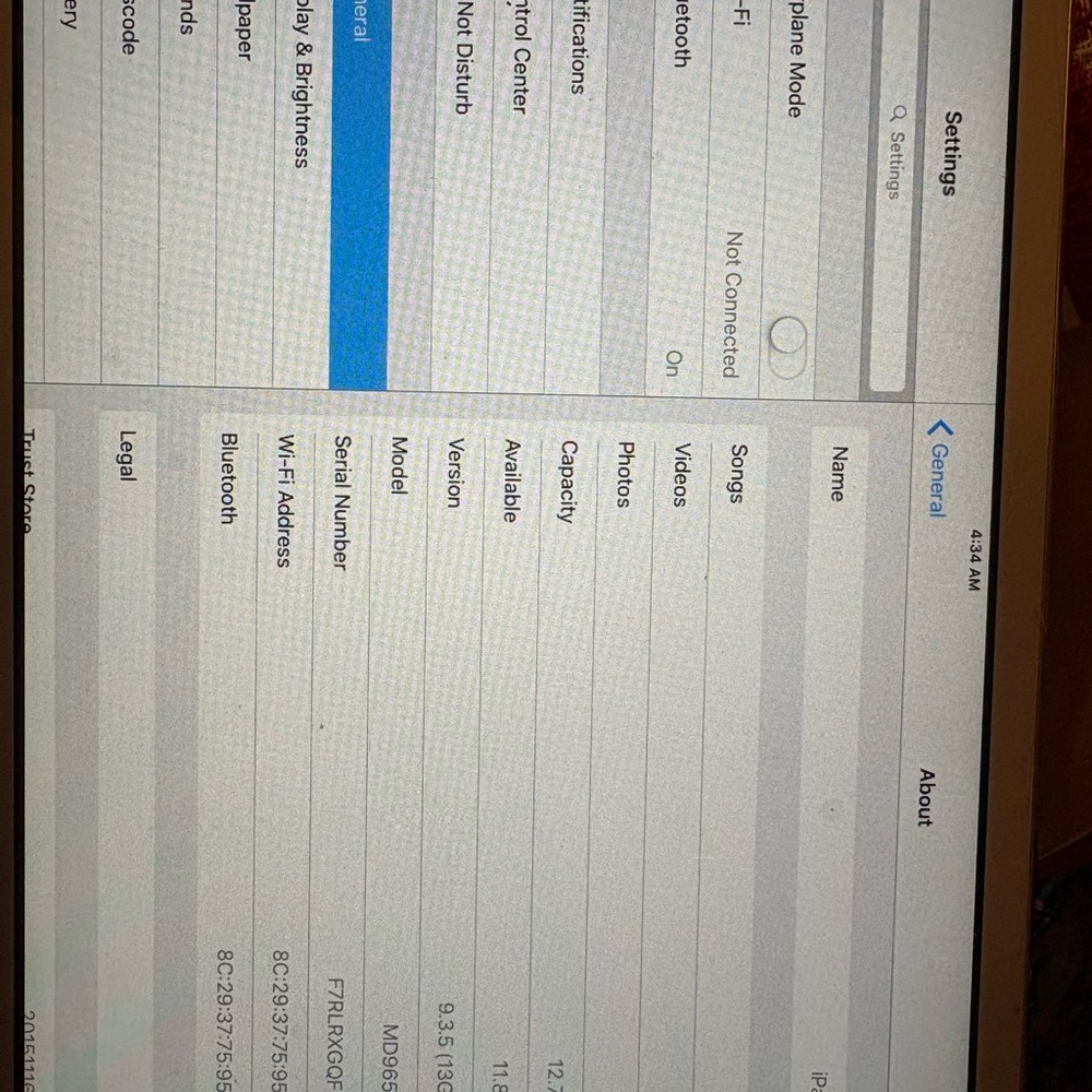 Apple Device with White and Black Display